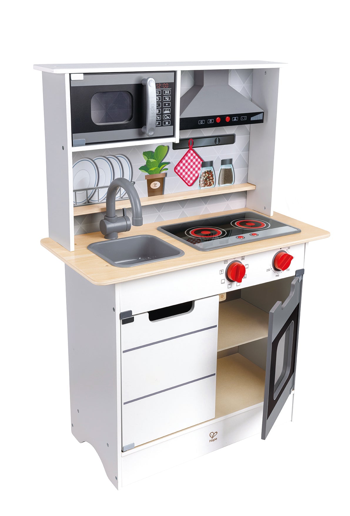 Hape deluxe wooden kitchen with pantry 2025