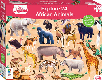 Junior Jigsaw Explore 24 100pc Puzzle: African Animals