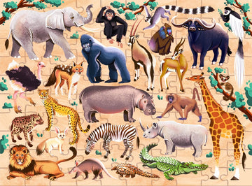 Junior Jigsaw Explore 24 100pc Puzzle: African Animals