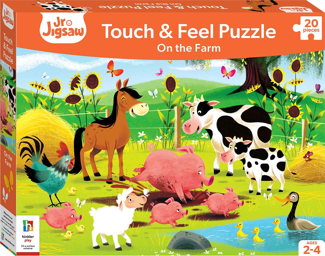 Junior Jigsaw Touch and Feel 20pc Puzzle: On the Farm