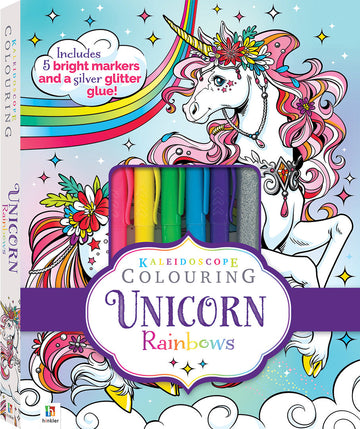 Kaleidoscope Colouring Kit: Bright Unicorn