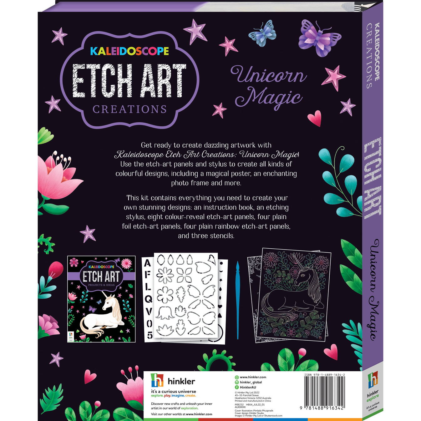 Kaleidoscope Etch Art Creations Unicorn Magic