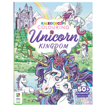 Kaleidoscope Sticker Colouring Unicorn Kingdom - The Toy Wagon