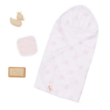 Lullababy 14" Baby Doll Bath Time Outfit Accessory Set