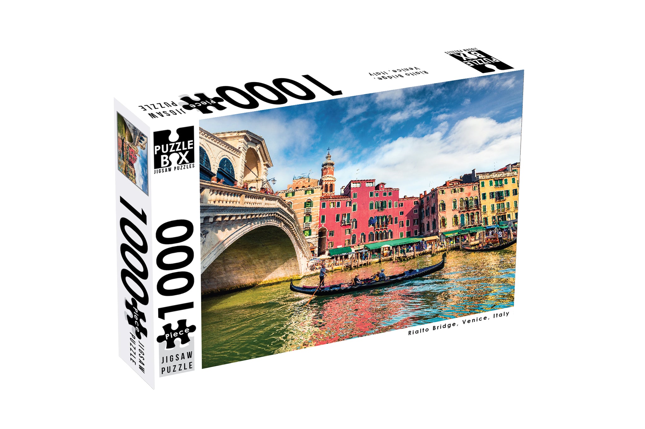 Premium Cut 1000 Piece Jigsaw Puzzle: Puzzle Rialto Bridge, Venice, Italy