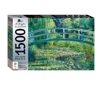 Mind-bogglers 1500pc Platinum: Bridge Over a Pond of Water Lilies