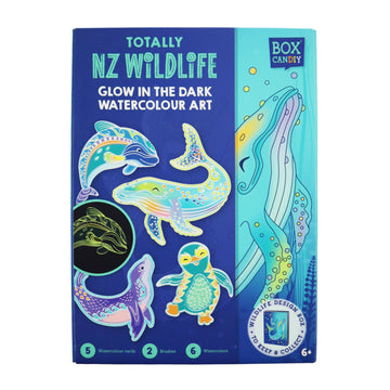 NZ Totally Mini Wildlife GID Water Colour Art