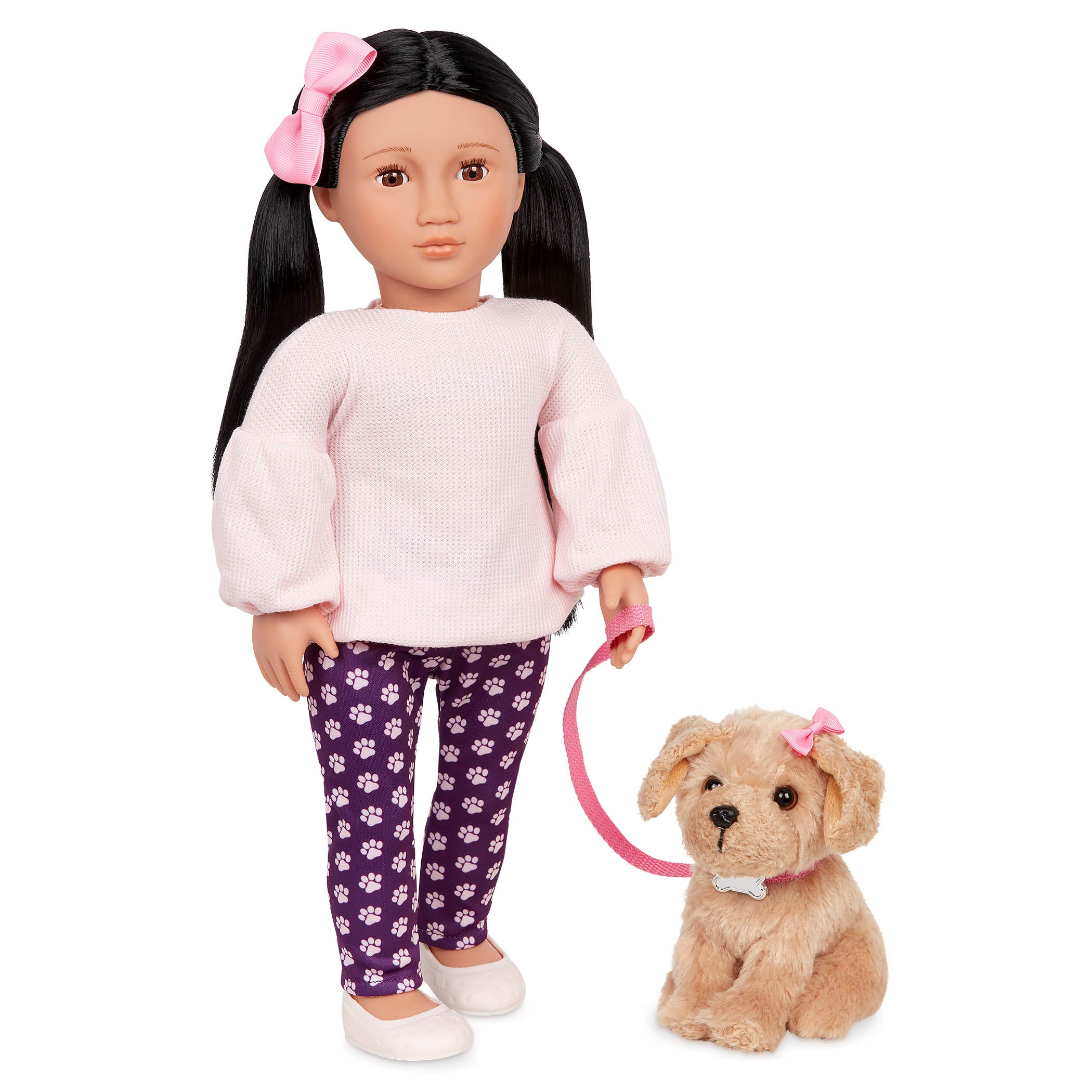 Dog clearance with doll