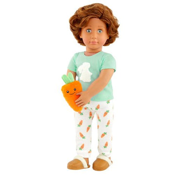 Our Generation Regular Outfit - Bunny PJs w/ Carrot Plush