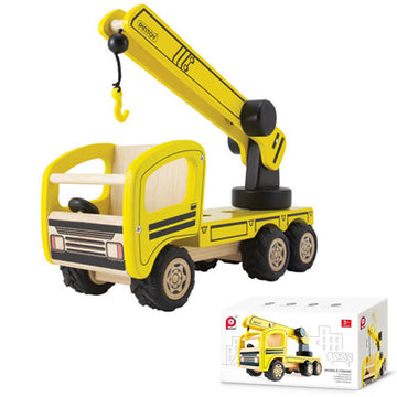 PNTOY Mobile Crane high quality wooden toys for kids The Toy Wagon