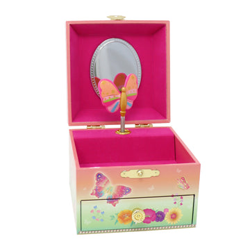 PP Rainbow Butterfly Small Musical Jewellery Box