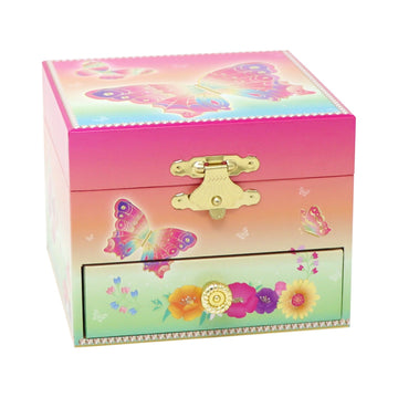 PP Rainbow Butterfly Small Musical Jewellery Box
