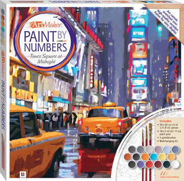 Paint by Numbers Canvas: Times Square at Midnight