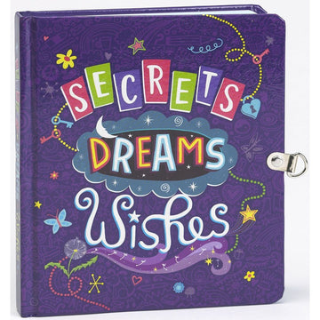 Peaceable Kingdom Lockable Diary: Secrets, Dreams, Wishes