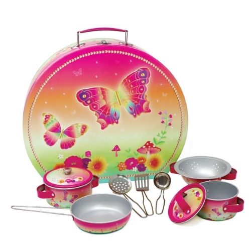 Pink PoppyRainbow Butterfly Cooking Set In Carry Case