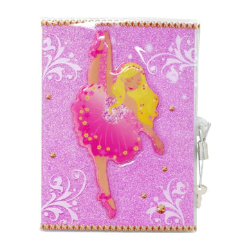 Pink Poppy Ballet 3D Lockable Diary