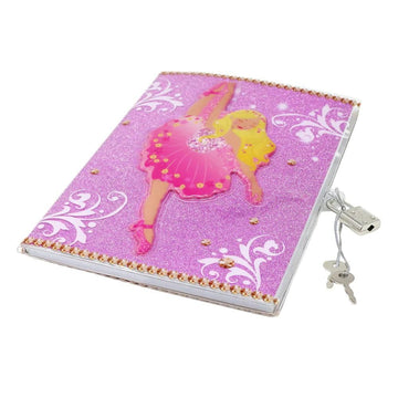 Pink Poppy Ballet 3D Lockable Diary