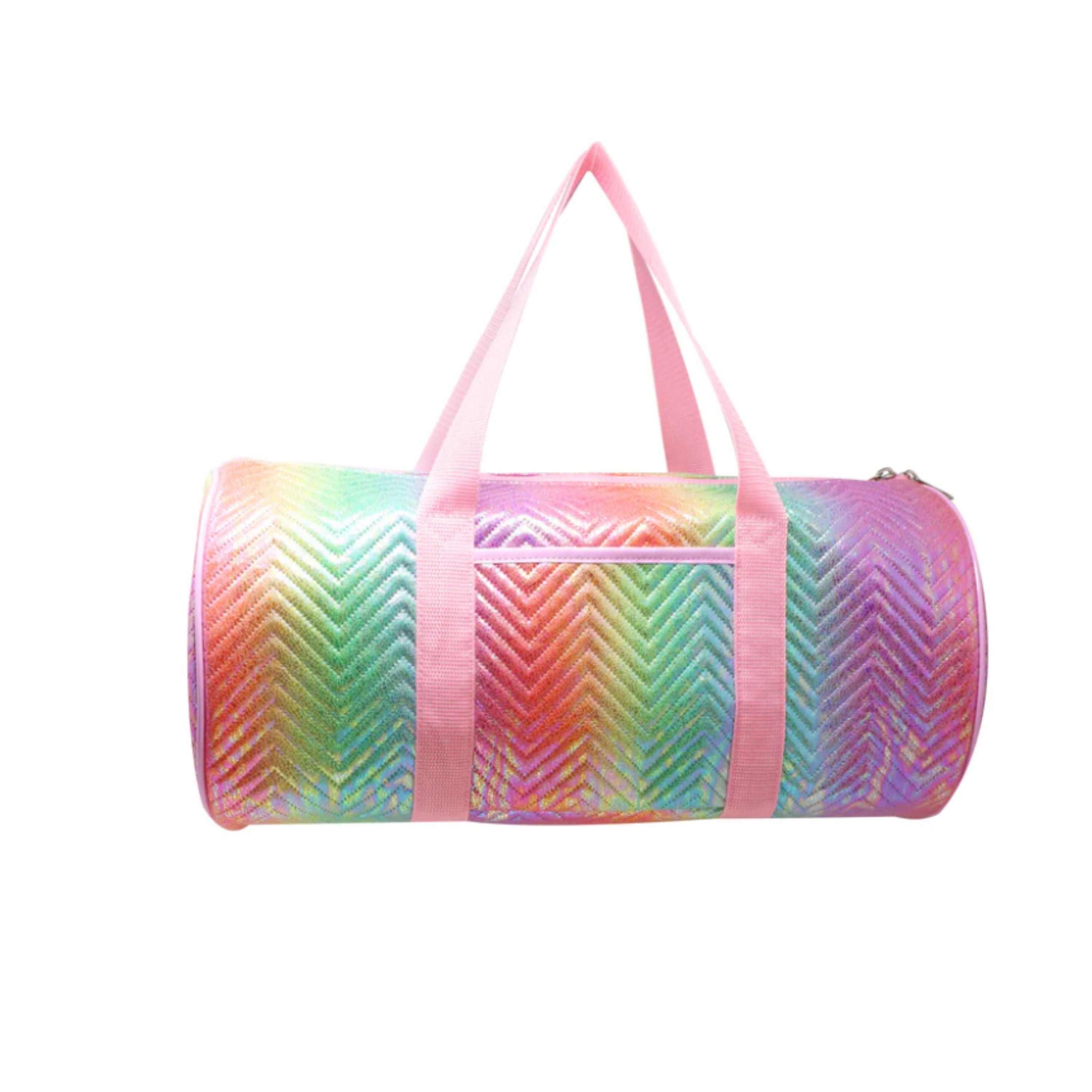 Rainbow Roosters Quilted Duffle Bag NCU0DDK2461