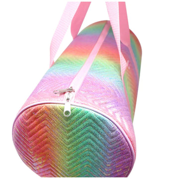 Pink Poppy Unicorn Dreamer Quilted Rainbow Duffle Bag
