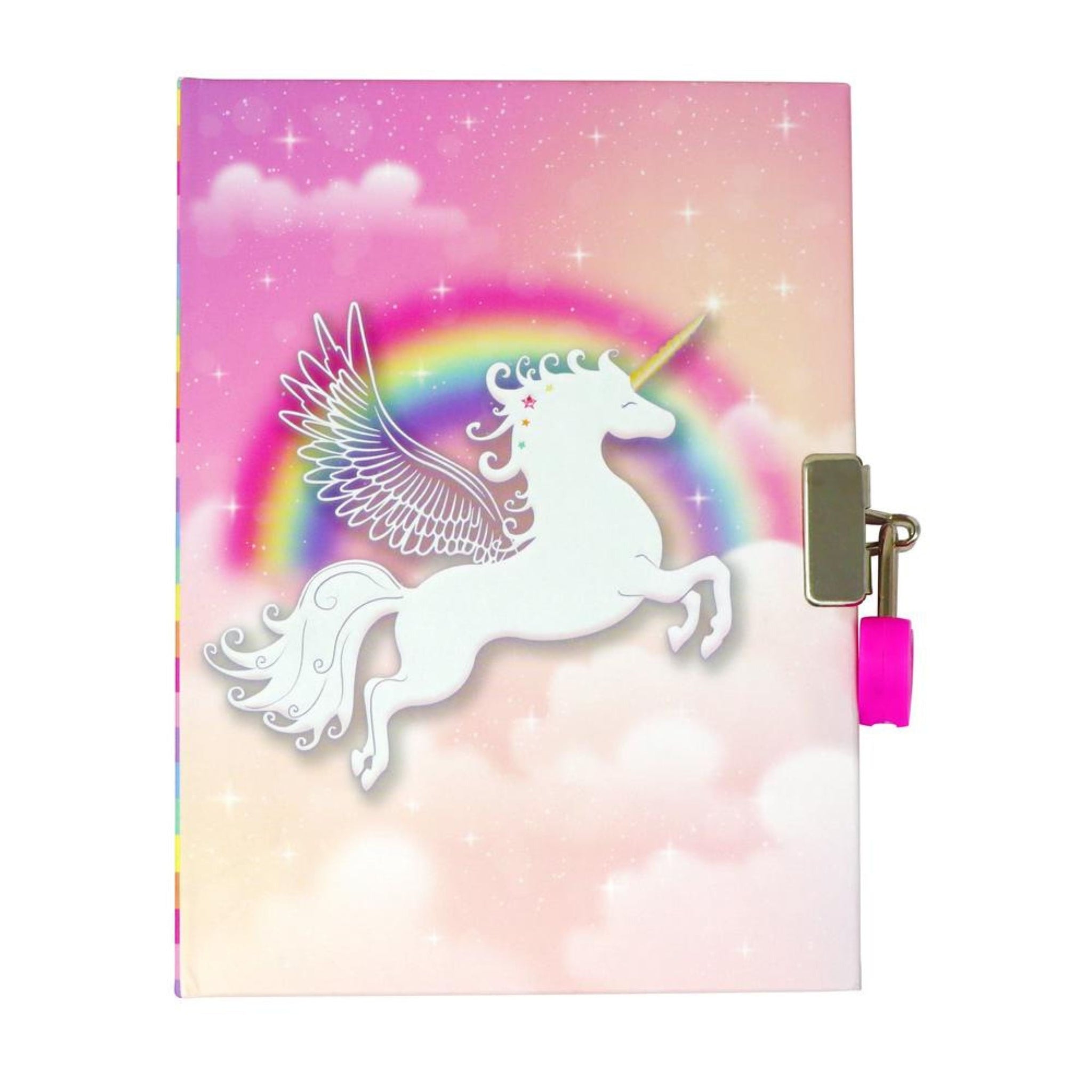 Pink Poppy Unicorn Dreamer Strawberry Scented Lockable Diary