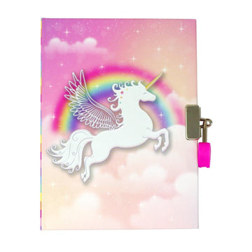 Pink Poppy Unicorn Dreamer Strawberry Scented Lockable Diary