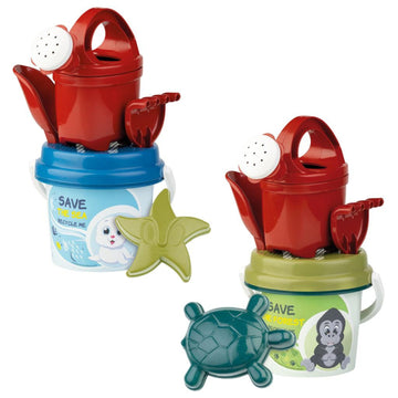 Recycled - Save the Forest & Save the Sea Bucket Set 2 Assorted: Gorilla / Seal