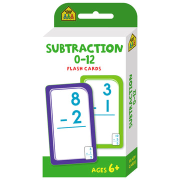 School Zone Flash Cards Subtraction 0-12