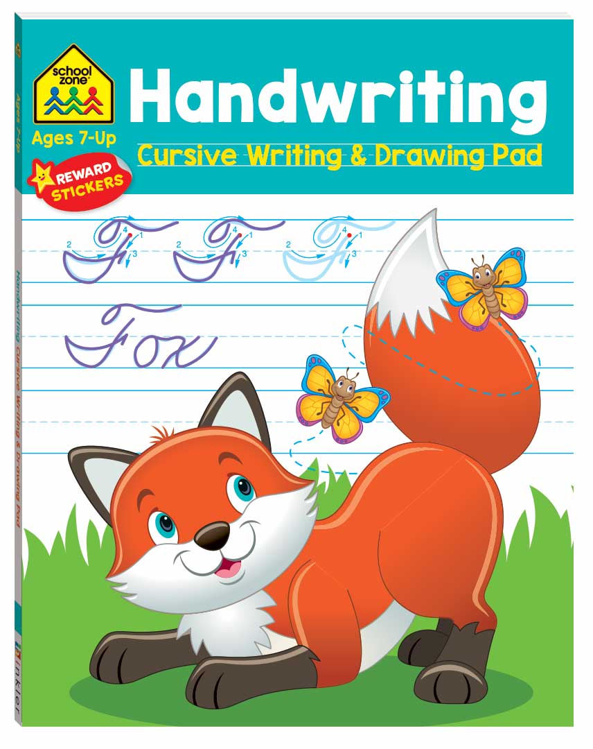 School Zone Writing and Drawing Pad Cursive