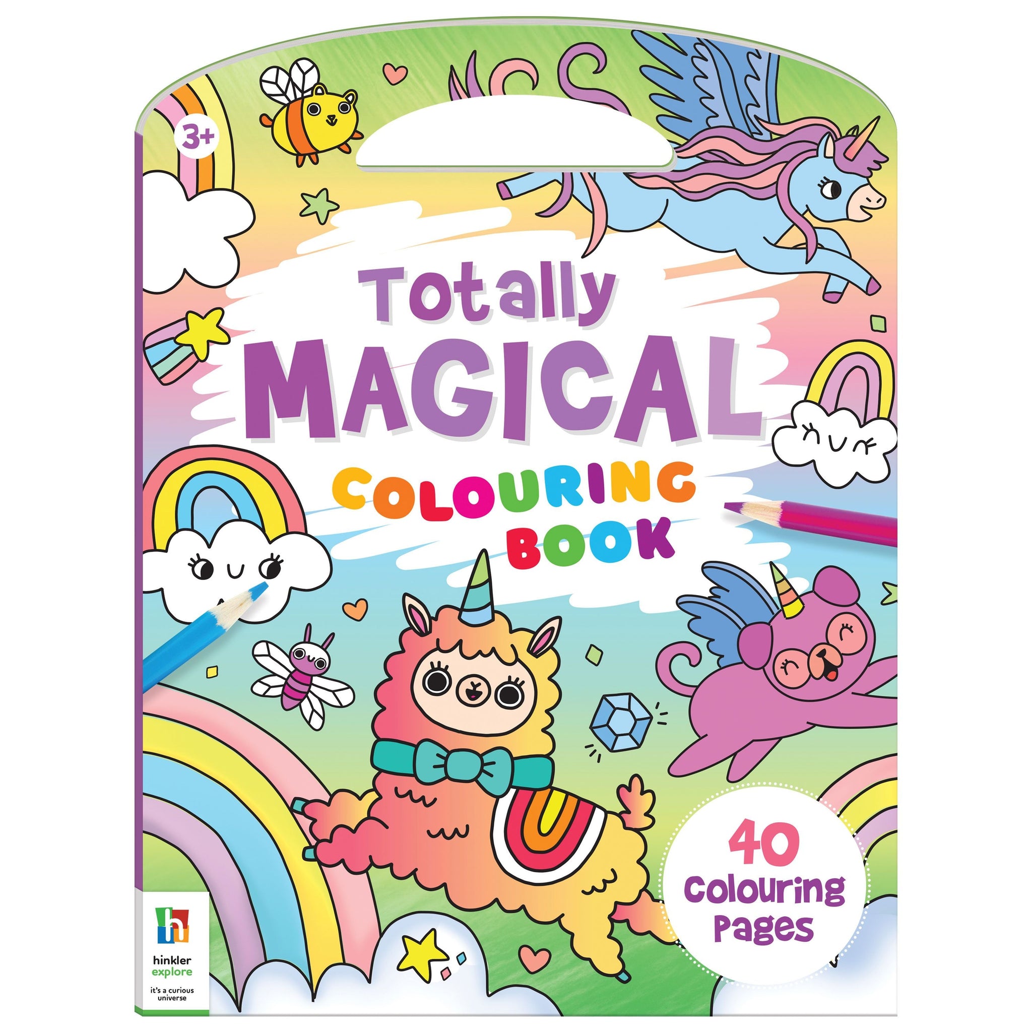 Shaped Colouring Books with Handle: Magical World Colouring Book