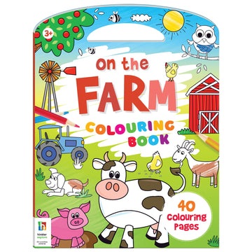 Shaped Colouring Books with Handle: On the Farm Colouring Book