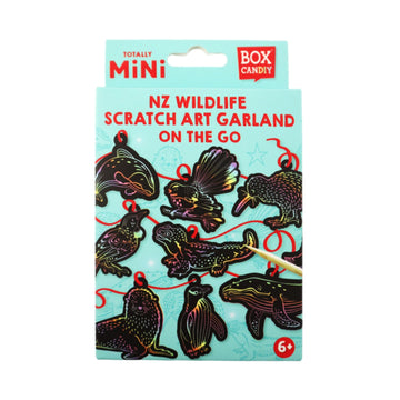 Totally Mini NZ Wildlife Scratch Art Garland