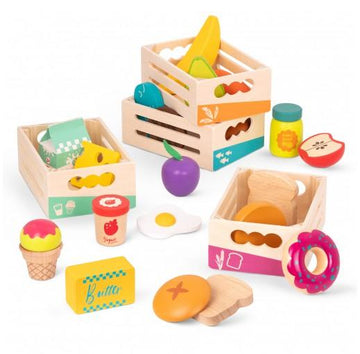 B. Wooden Little Foodie Groups The Toy Wagon