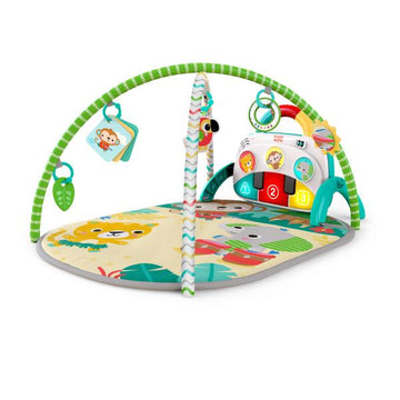 Bright Starts 4-in-1 Groovinâ€™ Kicks Piano & Drum Kick Gym - Tropical Safari
