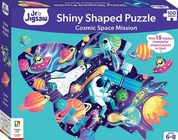 Cosmic Space Mission Shiny Shaped Puzzle The Toy Wagon