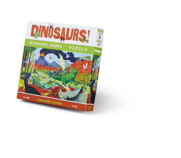 Crocodile Creek Memory Game & 48pc Puzzle Dinosaurs