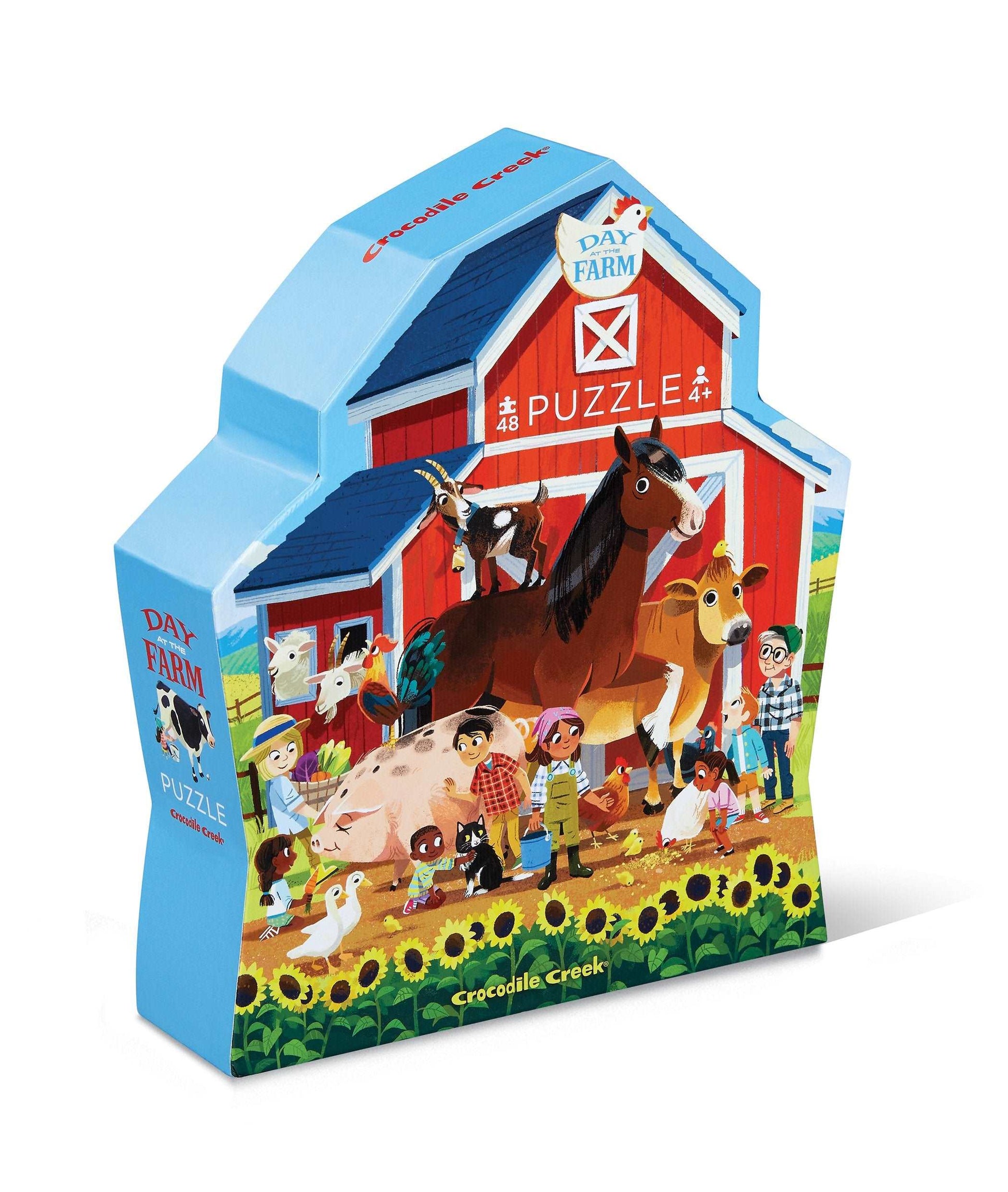 Crocodile Creek 48pc Puzzle Day at the Museum Farm The Toy Wagon