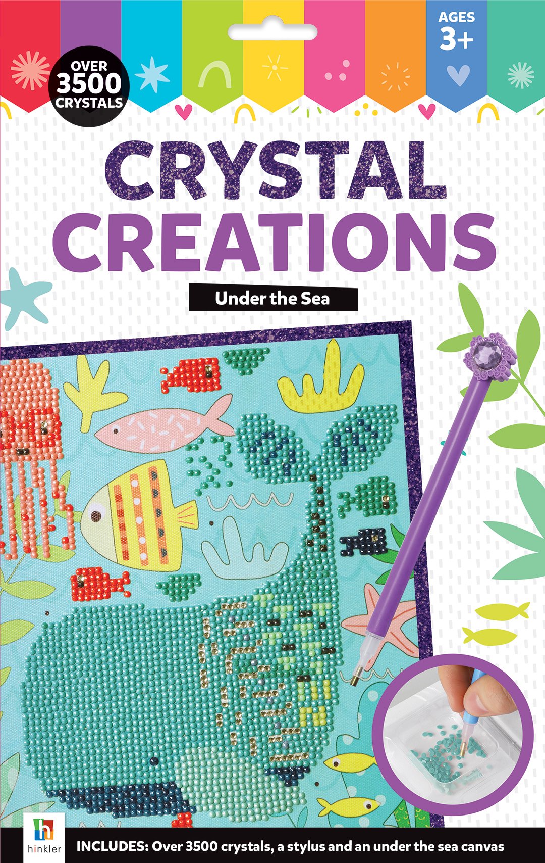 Crystal Creations Canvas Under the Sea Hang Sell The Toy Wagon