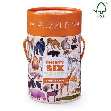 Crocodile Creek 36 Animal Wild Animals 100pc is a High-quality puzzle for children.