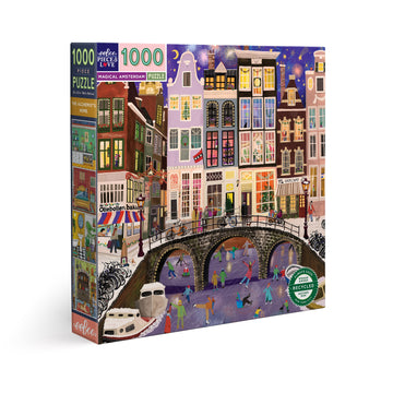 eeBoo 1000pc Puzzle Magical Amsterdam Sq