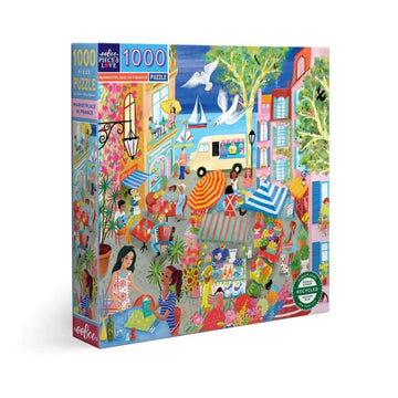 eeBoo 1000pc Puzzle Marketplace in France Square