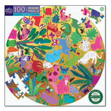 eeBoo 100pc Puzzle Busy Cats Rd