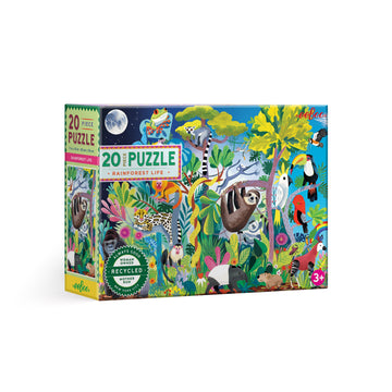 eeBoo 20pc Puzzle Rainforest Life