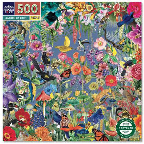 eeBoo 500pc Puzzle Garden of Eden Sq