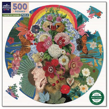eeBoo 500pc Puzzle Theatre of Flowers Rd