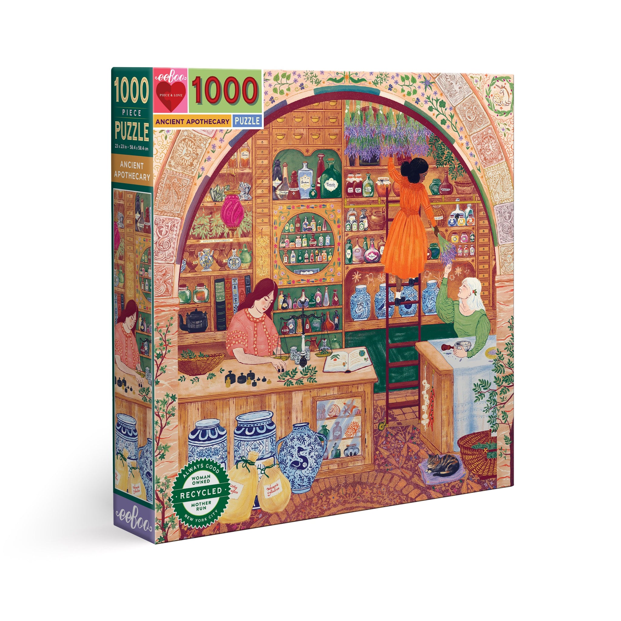 eeBoo 1000pc Puzzle Ancient Apothecary Square The Toy Wagon