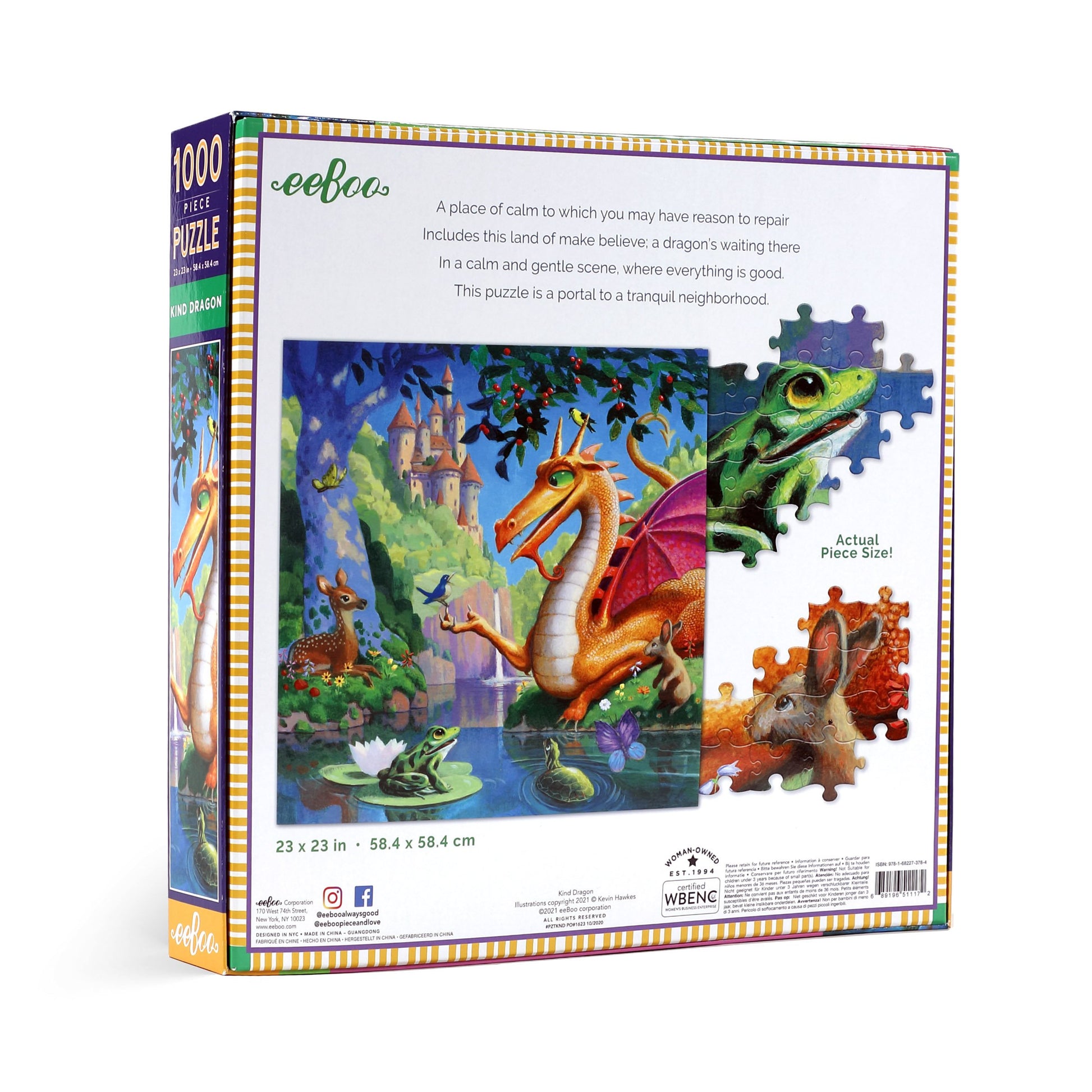 eeBoo 1000pc Puzzle Kind Dragon The Toy Wagon