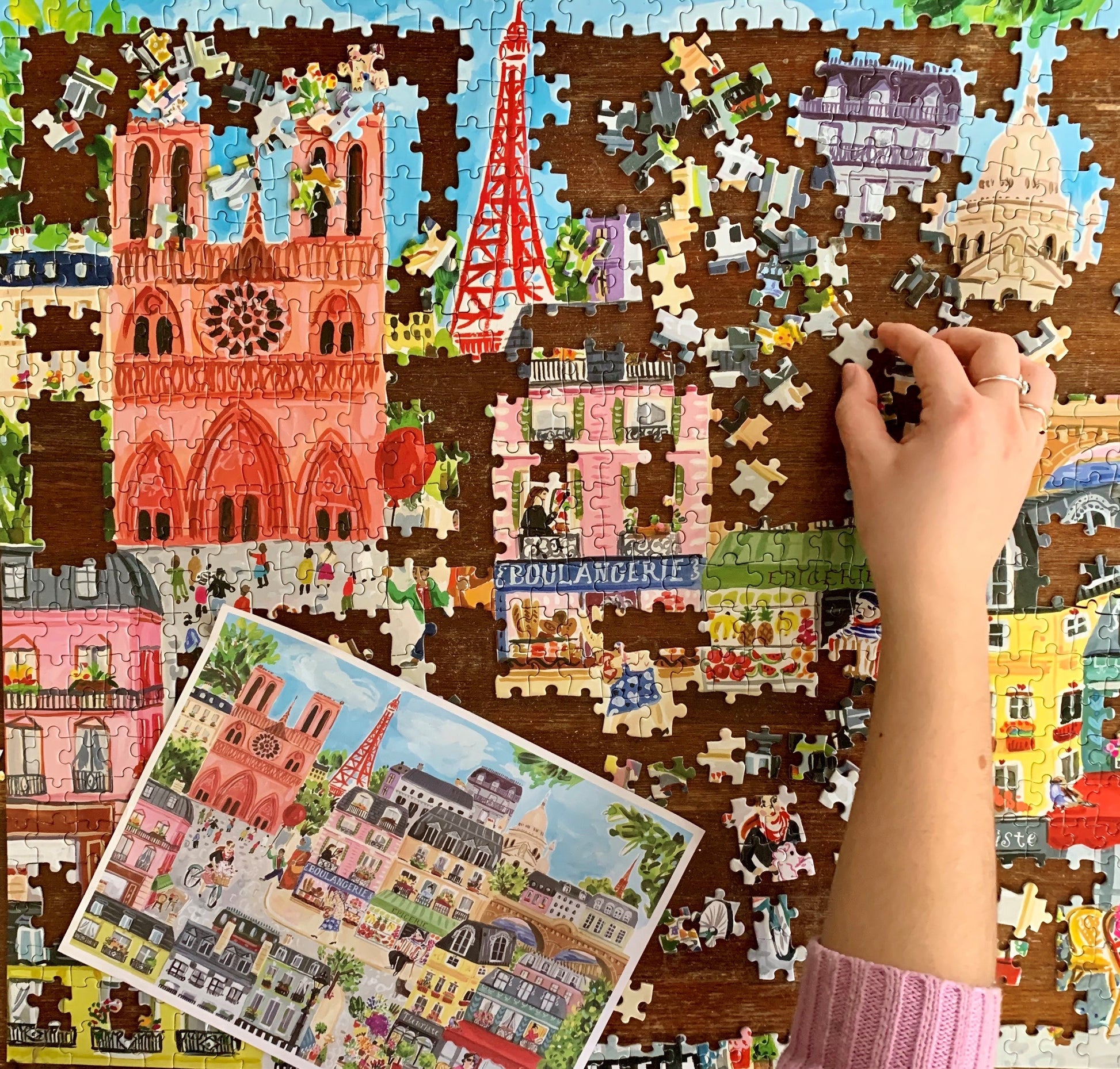 eeBoo 1000pc Puzzle Paris in a Day Rtg The Toy Wagon