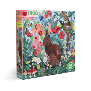 eeBoo 1000pc Puzzle PoPink Poppyy Bunny The Toy Wagon
