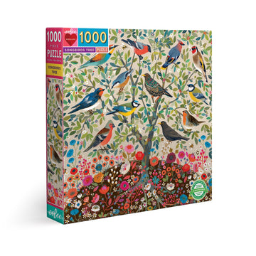 eeBoo 1000pc Puzzle Songbirds Tree The Toy Wagon