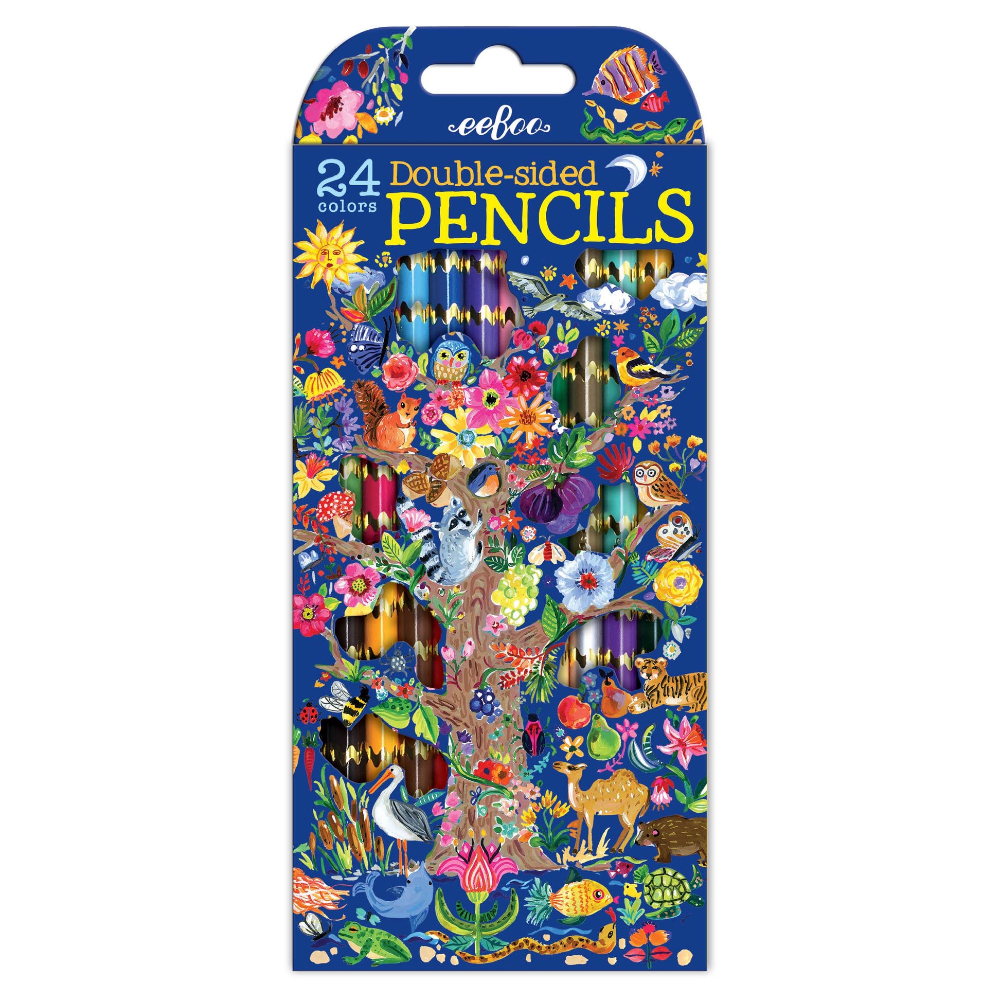 eeBoo 12 Double Sided Pencils Tree of Life The Toy Wagon